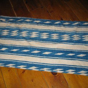 Ralph Lauren blue and white throw blanket